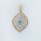 Labyrinth 18kt Yellow Gold Party Wear Diamond Pendant for Women
