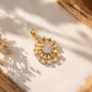 Sunburst 18kt Gold Daily Wear Diamond Pendant for Women