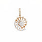 Sunburst 18kt Gold Daily Wear Diamond Pendant for Women