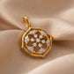 Rosette 18kt Yellow Gold Daily Wear Diamond Pendant for Women
