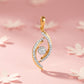 Flame 18kt Gold Daily Wear Diamond Pendant for Women