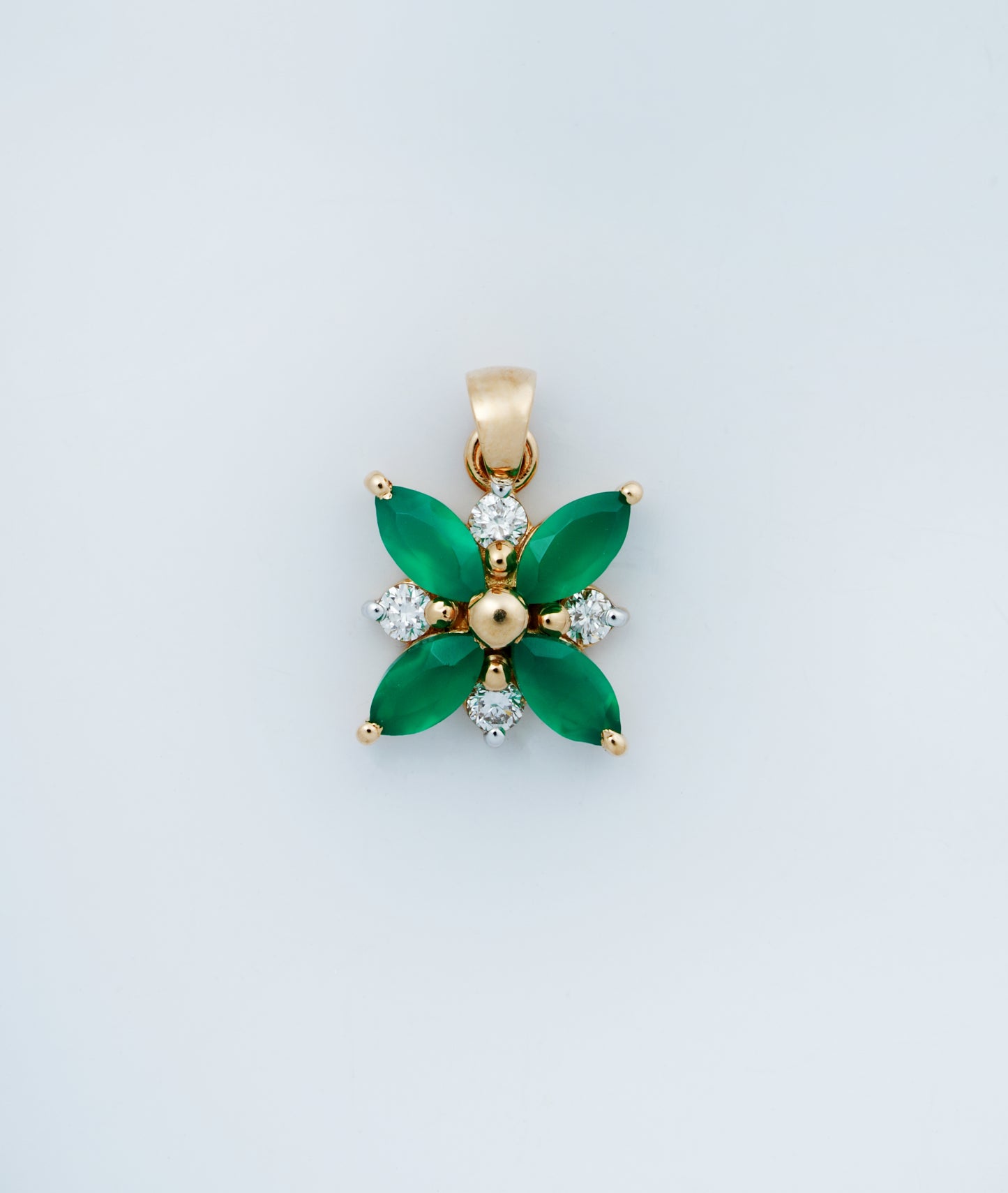 Flora 18kt Gold Daily Wear Diamond Pendant for Women