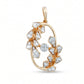 Wildflower 18kt Gold Daily Wear Diamond Pendant for Women