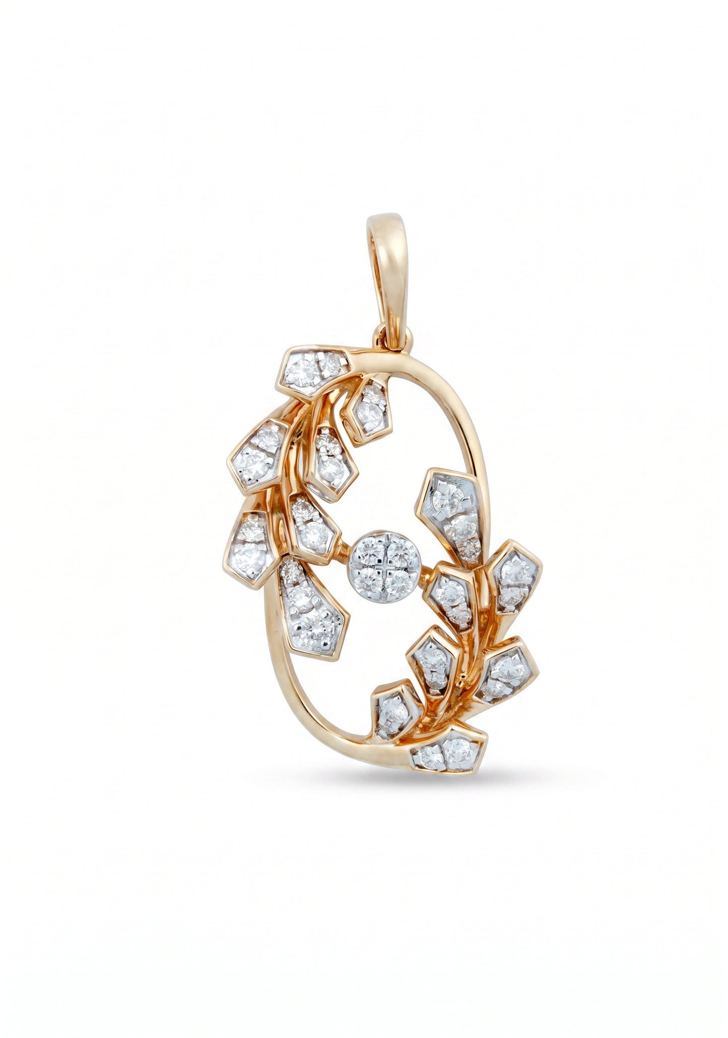 Wildflower 18kt Gold Daily Wear Diamond Pendant for Women