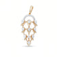 Cascade 18kt Gold Bridal Diamond Pendant for Women