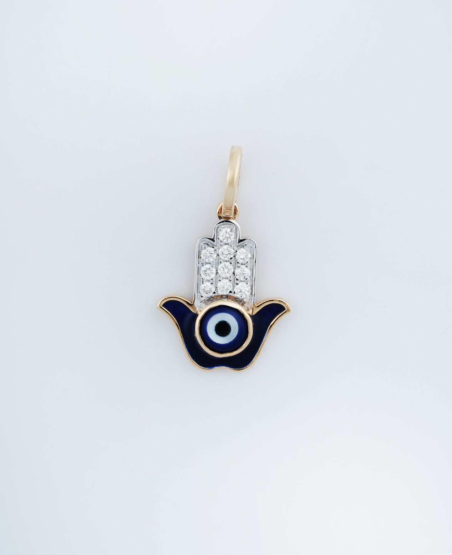 Hamsa 18kt Rose Gold Daily Wear Diamond Pendant for Women
