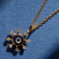 Nazar Sol 18kt Gold Daily Wear Diamond Pendant for Women
