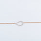 Rose Gold Teardrop 18KT Diamond Bracelet