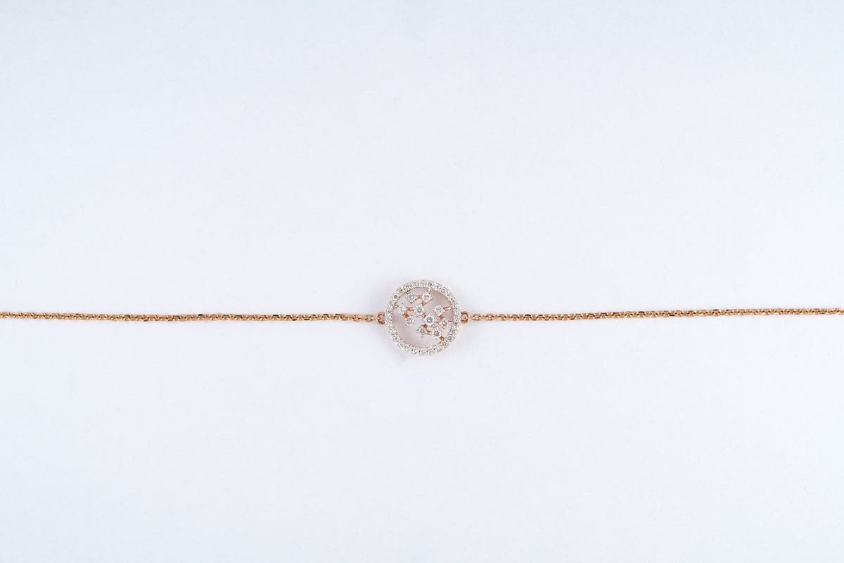 Starburst 18kt Diamond Gold Bracelet for Women