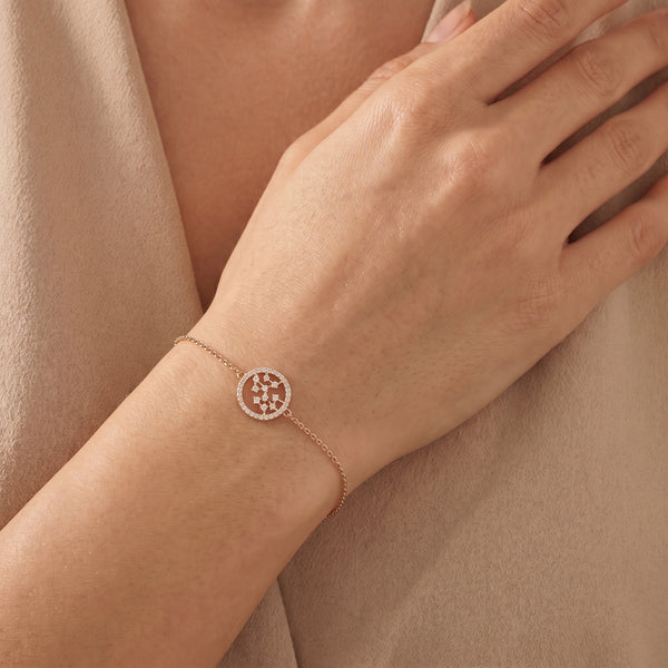Starburst 18kt Diamond Gold Bracelet for Women