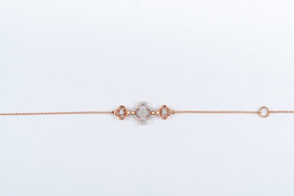 18kt gold  Blooming Diamond Bracelet for Women