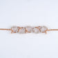 Rose Gold Scalloped 18KT Diamond Bracelet