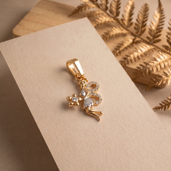 18KT Rose Gold Fairy Diamond Pendant