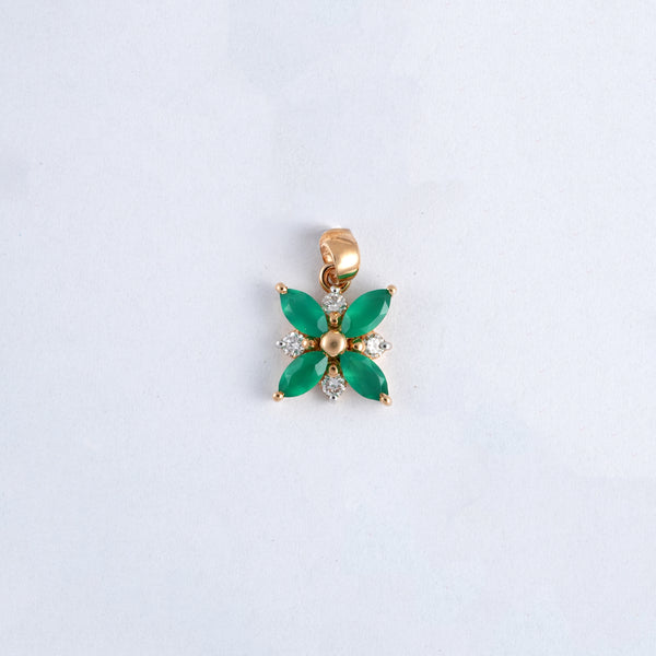 18kt Yellow Gold Daily Wear Diamond Pendant