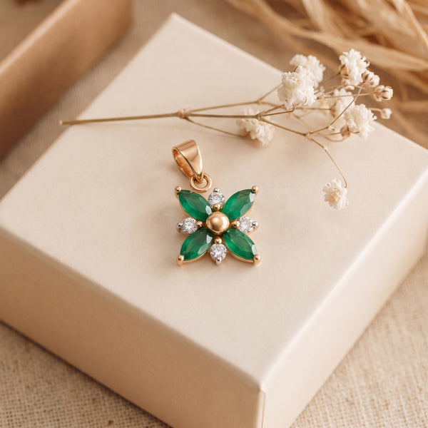 18kt Yellow Gold Daily Wear Diamond Pendant