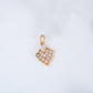 Yellow Gold Leaf 18KT Diamond Pendant