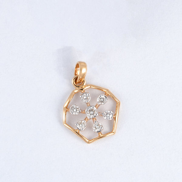 18KT Party Wear Diamond Pendant