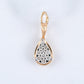 18KT Teardrop-Shaped  Diamond Pendant