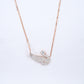 Rose Gold Swan 18KT Diamond Pendant