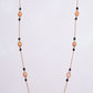 Rose Gold Opal and Sapphire Station Necklace