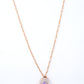 Rose Gold Purple Stone Diamond Pendant