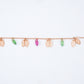 18KT Gold Pink Shades Stone Fringe Bracelet
