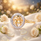 Sagittarius Zodiac 18KT Diamond Ring