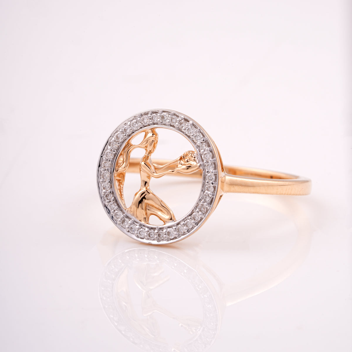Virgo Zodiac 18KT Diamond Ring