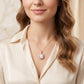Opal Halo 18KT Diamond Necklace