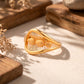 18KT Gold Leaf Pattern Ring