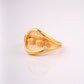 18KT Gold Leaf Pattern Ring
