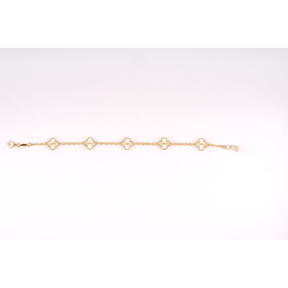 Floral Clover 18KT Diamond Bracelet