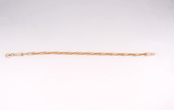 Gold Link 18KT Diamond Bracelet