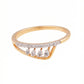 18kt Gold Fringe Bar Daily Wear Diamond Ring for Women