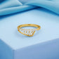 18kt Gold Fringe Bar Daily Wear Diamond Ring for Women