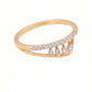 18kt Gold Fringe Bar Daily Wear Diamond Ring for Women