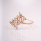 Cluster Cascade 18KT Diamond Ring