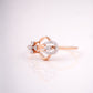 Pear Cluster 18KT Diamond Ring