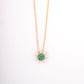 Emerald Starburst 18KT Diamond Pendant