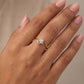 18kt Gold Flower Twist Daily Wear Diamond Ring for Women