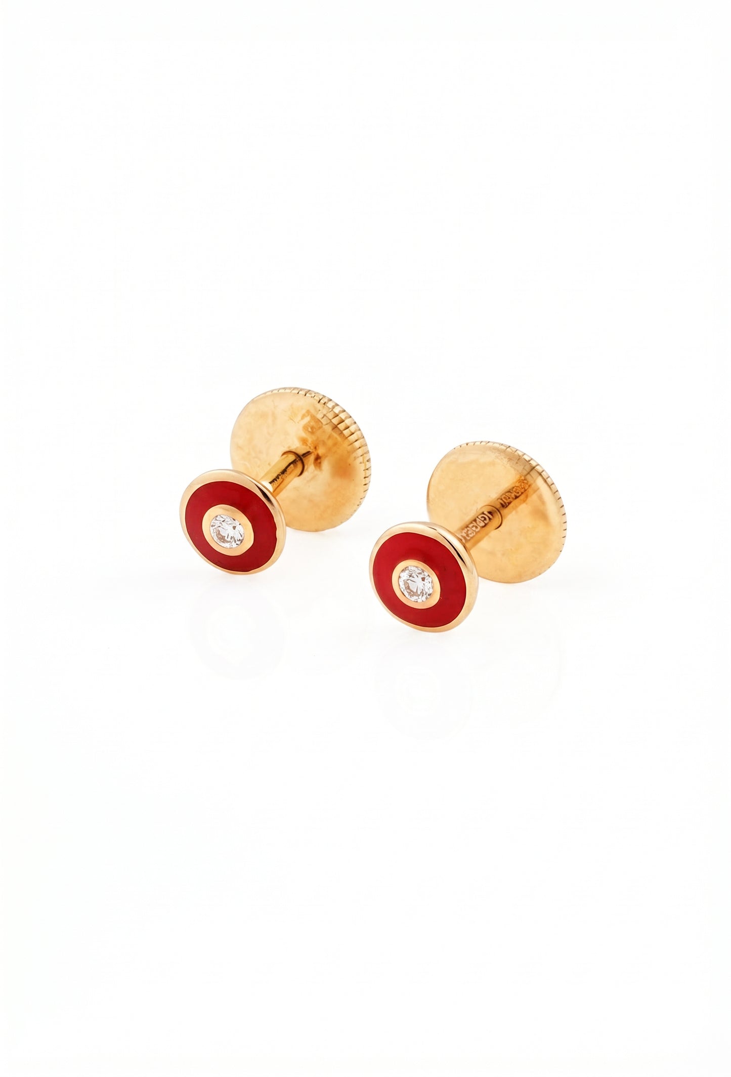 Laal 18kt Gold Daily Wear Diamond Stud Earrings for Kids