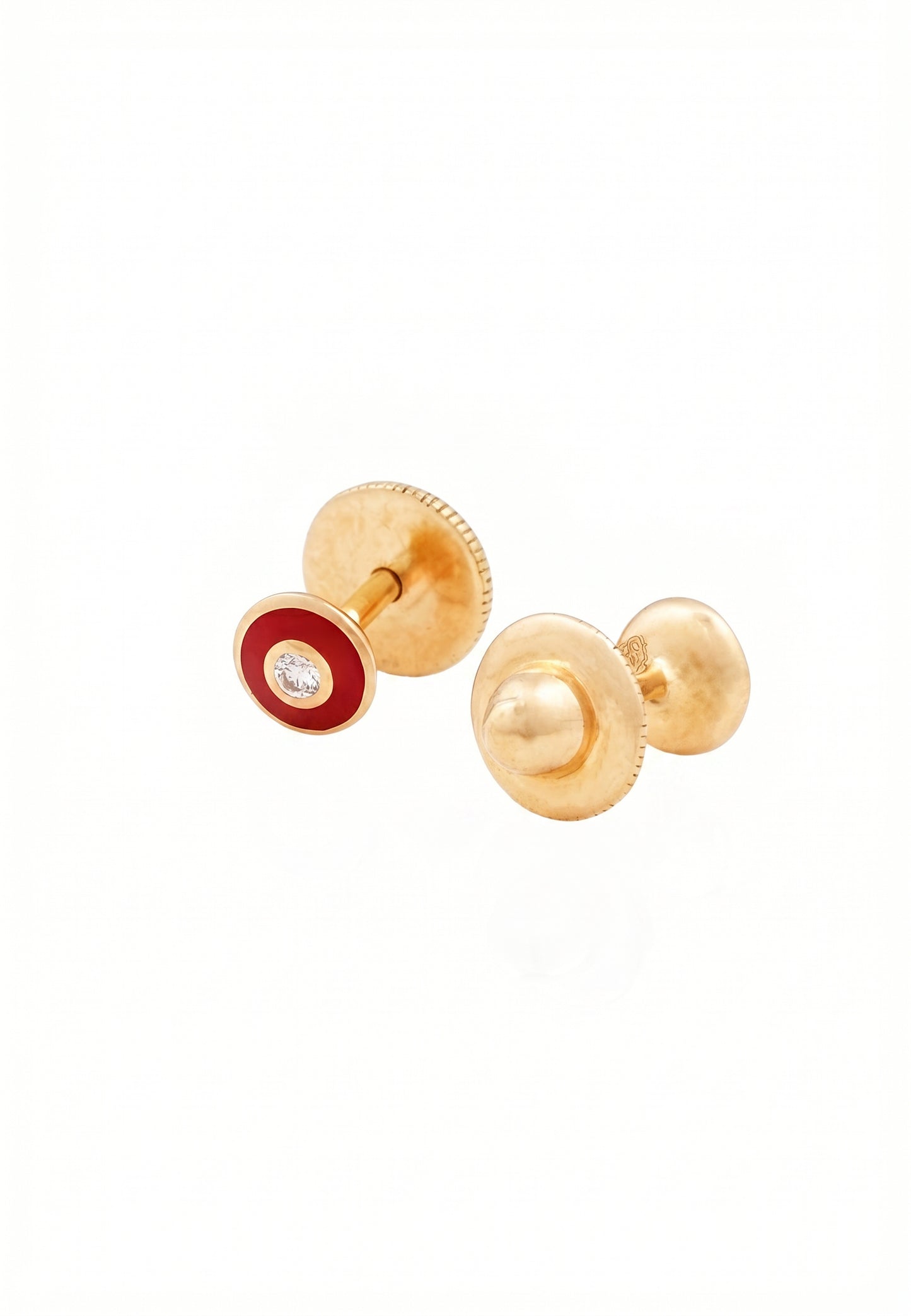 Laal 18kt Gold Daily Wear Diamond Stud Earrings for Kids