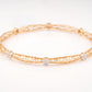 Yellow Gold Lattice 18KT Diamond Bangle