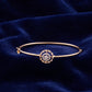 Rose Gold Medallion 18KT Diamond Bangle