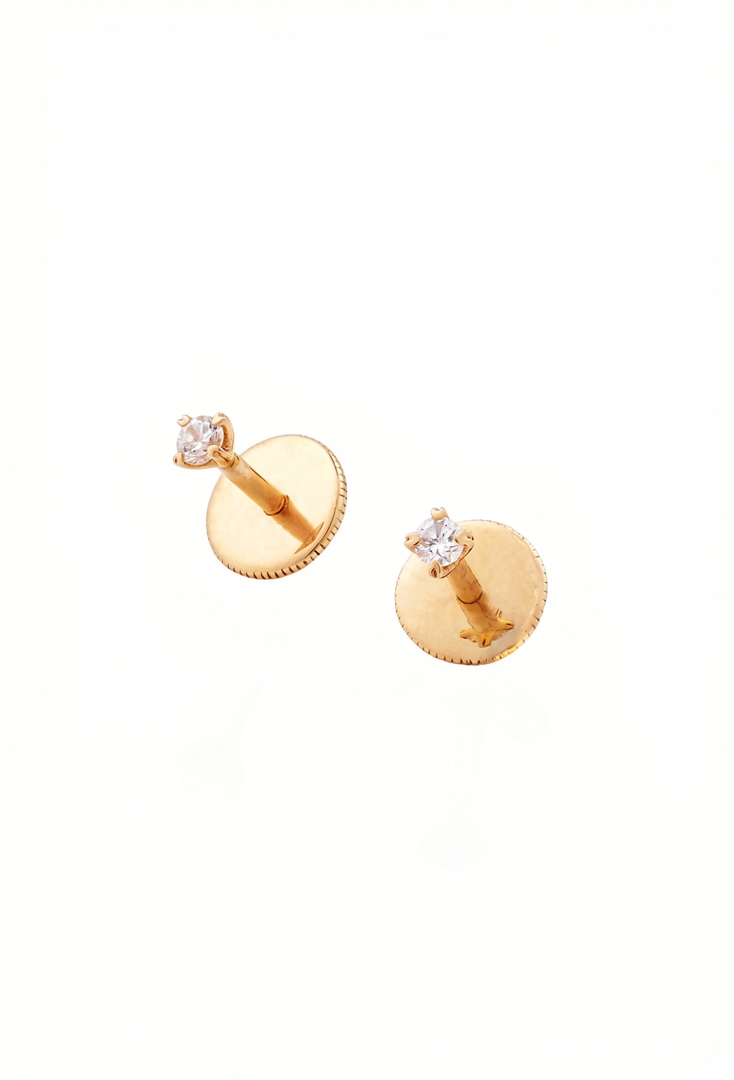 Aura 18kt Gold Daily Wear Diamond Stud Earrings for Kids