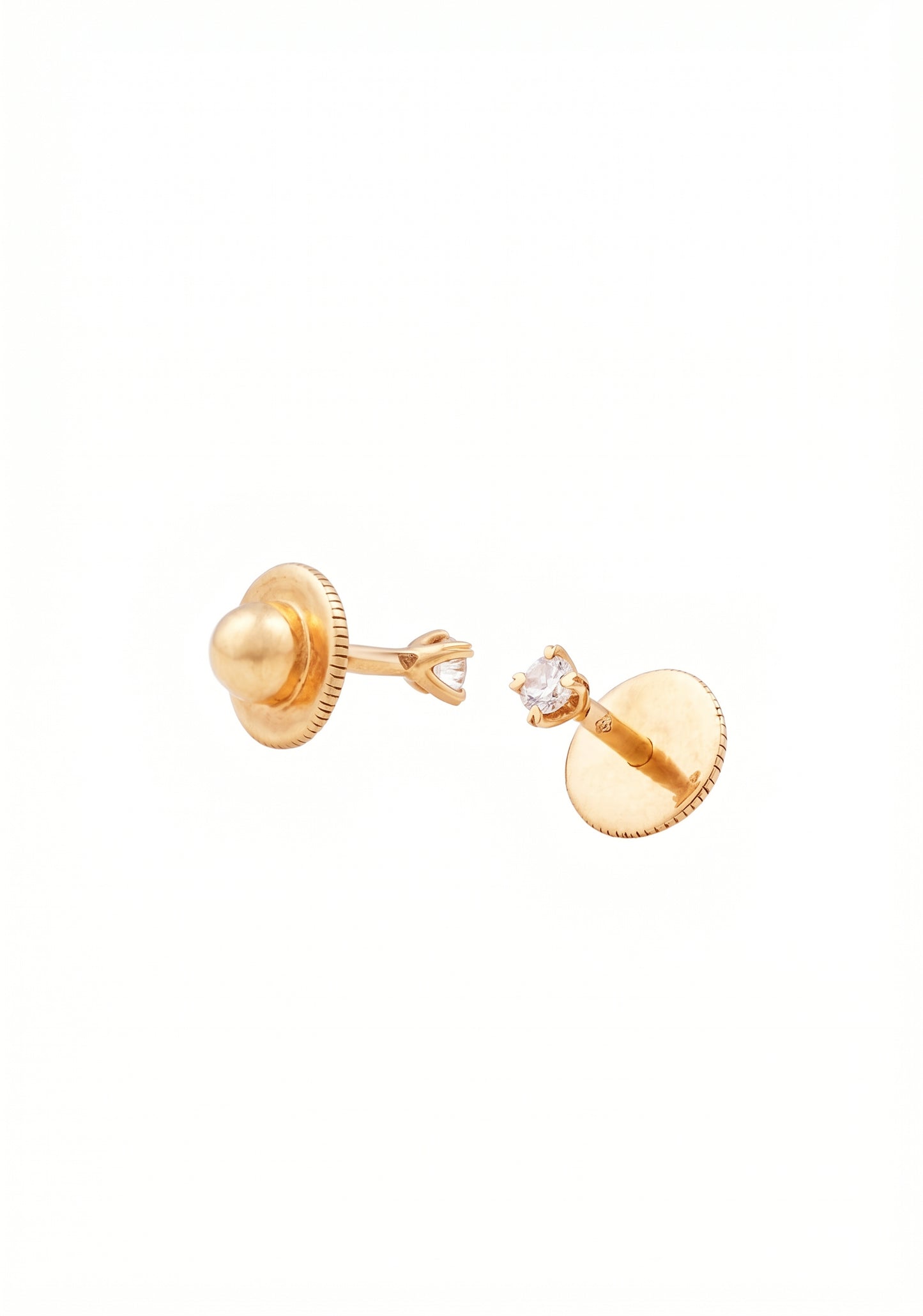Aura 18kt Gold Daily Wear Diamond Stud Earrings for Kids
