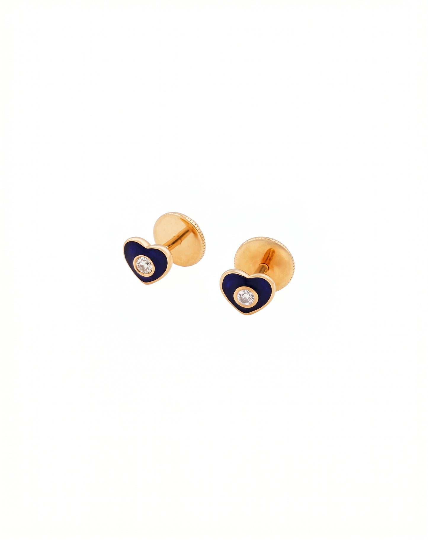 Mazhalai 18kt Gold Daily Wear Diamond Stud Earrings for Kids