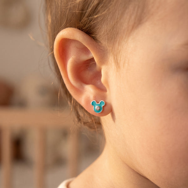 Neela White Gold Daily Wear Diamond Stud Earrings for Kids