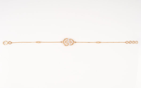 Rose Gold Infinity 18KT Diamond Bracelet