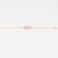 Rose Gold Geometric Infinity 18KT Diamond Bracelet